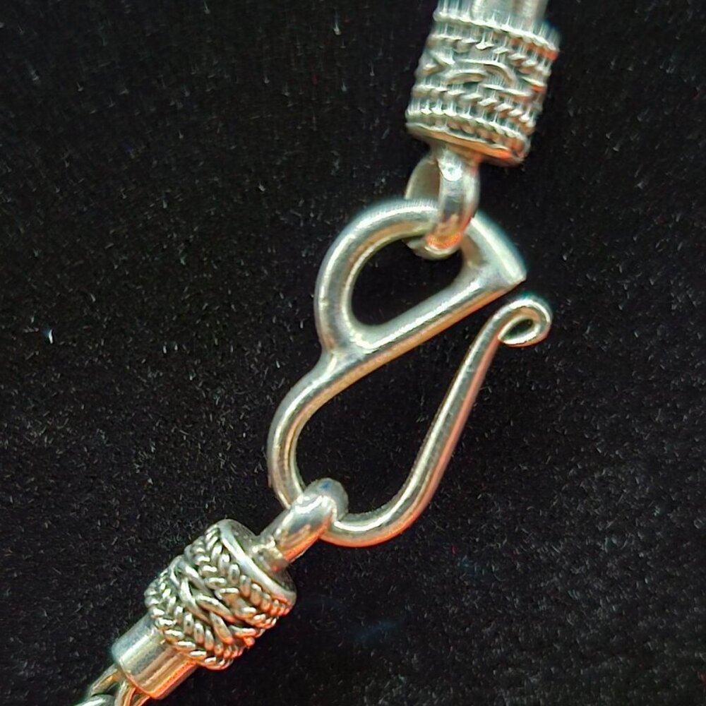 ✨ 925 Sterling Silver Wheat Chain Necklace – 24” Bali Indonesia ✨ - Picture 5 of 8